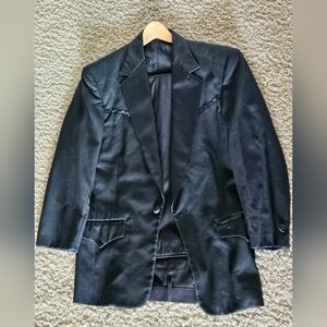 Laredo Black One Button Tux Jacket (36R) And Apt 9 Pants (30x32) Combo